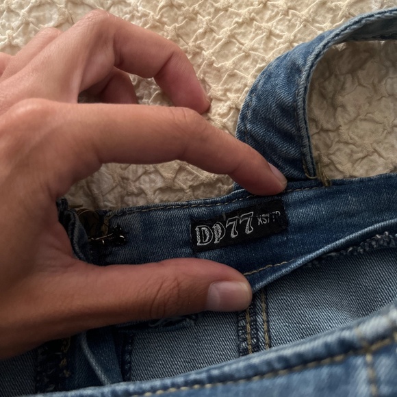 Denim mini dress - Picture 3 of 4